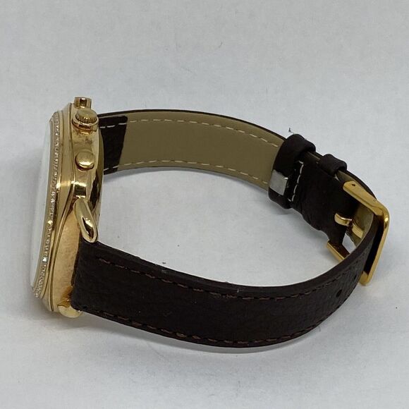 Fossil FTW1208 Women's Brown Leather White Analog Dial Hybrid Smartwatch XX767 - Picture 9 of 12